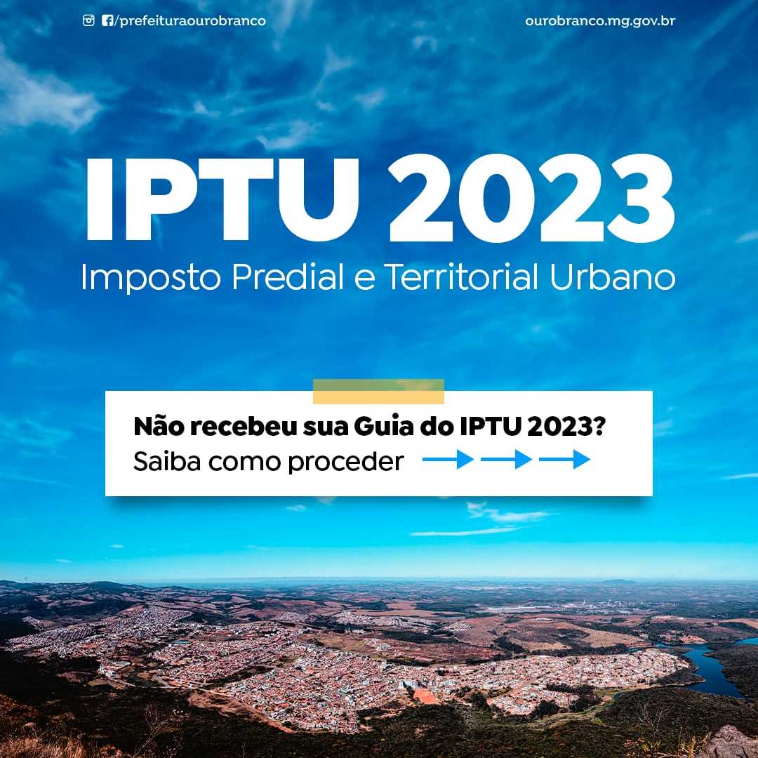 Prefeitura Municipal De Ouro Branco Iptu Parcela Nica